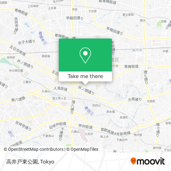 高井戸東公園 map