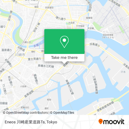 Eneos 川崎産業道路Ts map