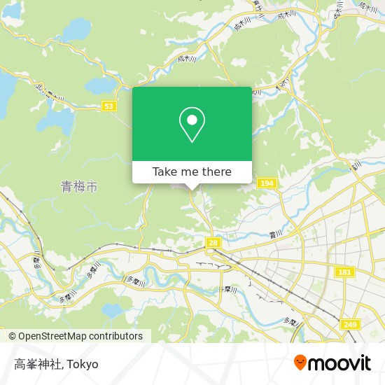 高峯神社 map