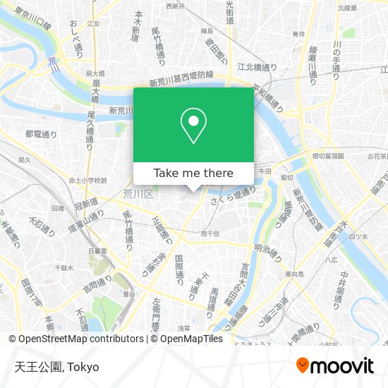 天王公園 map