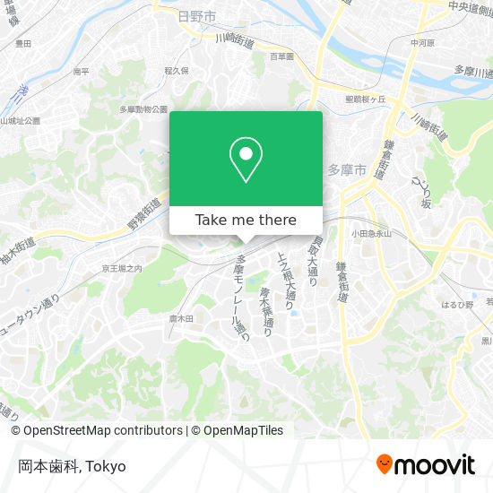 岡本歯科 map