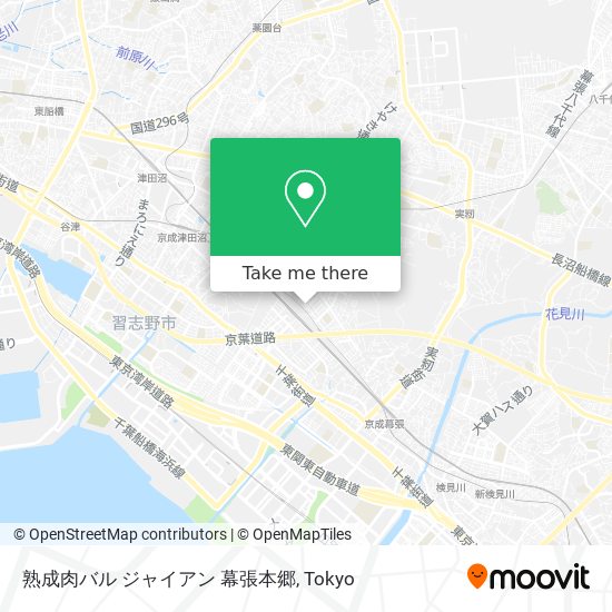 熟成肉バル ジャイアン 幕張本郷 map