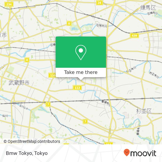 Bmw Tokyo map