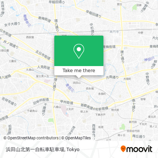 浜田山北第一自転車駐車場 map