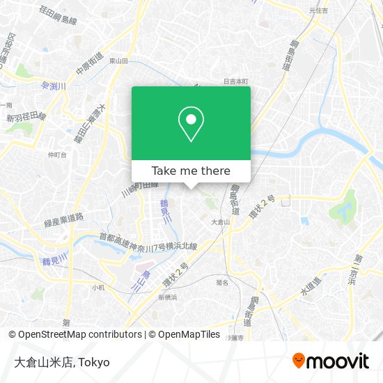 大倉山米店 map