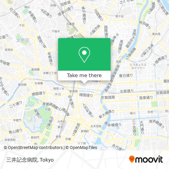 三井記念病院 map