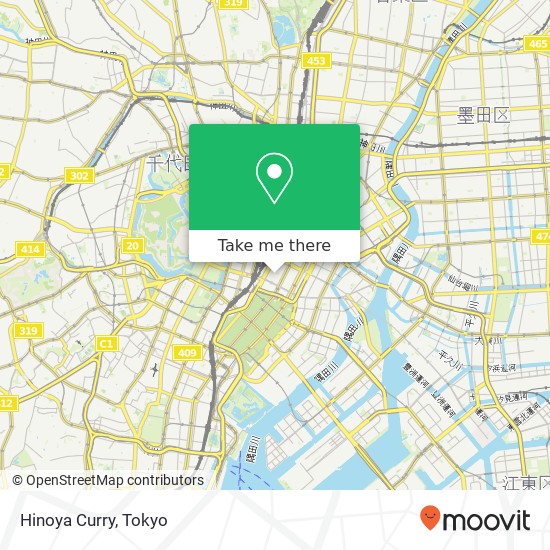 Hinoya Curry map