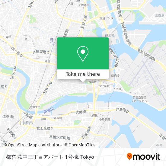 都営 萩中三丁目アパート 1号棟 map
