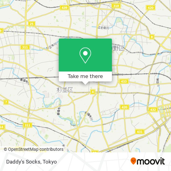 Daddy's Socks map