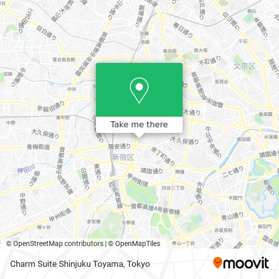 Charm Suite Shinjuku Toyama map