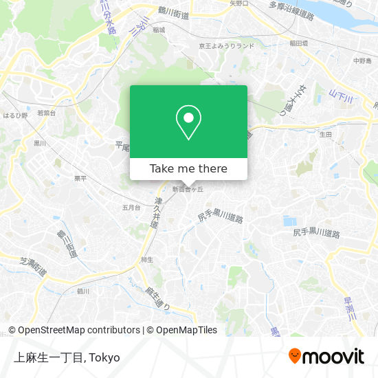 上麻生一丁目 map