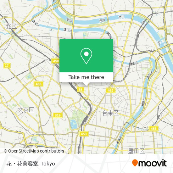 How To Get To 花 花美容室 In 台東区 By Bus Moovit