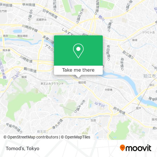 Tomod's map