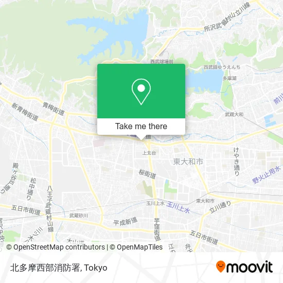 北多摩西部消防署 map