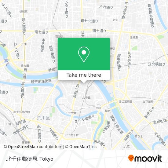 北千住郵便局 map