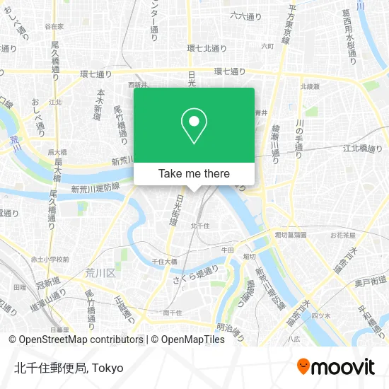 北千住郵便局 map