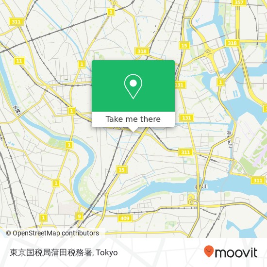 東京国税局蒲田税務署 map
