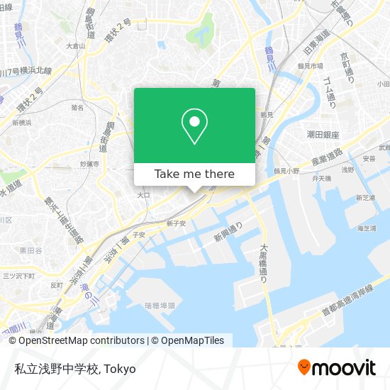 私立浅野中学校 map