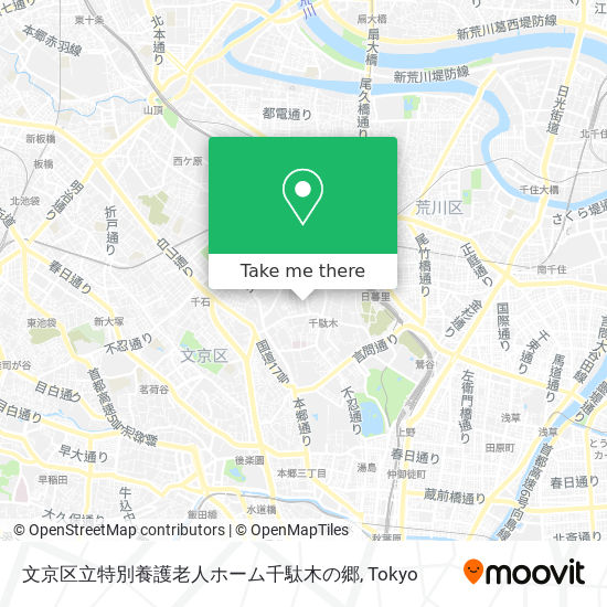 文京区立特別養護老人ホーム千駄木の郷 map