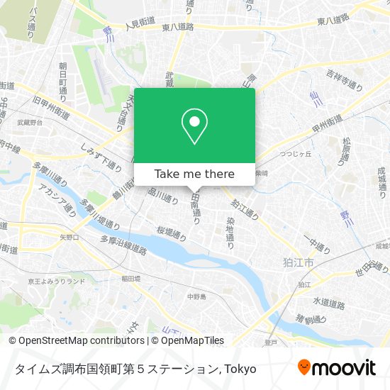 タイムズ調布国領町第５ステーション map