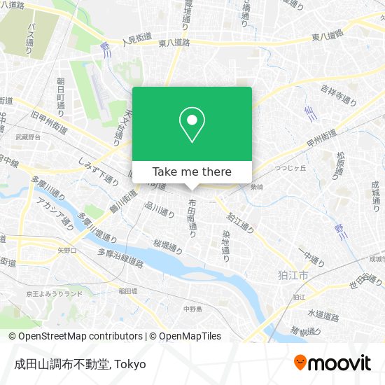 成田山調布不動堂 map