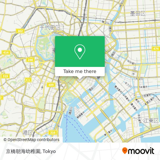 京橋朝海幼稚園 map