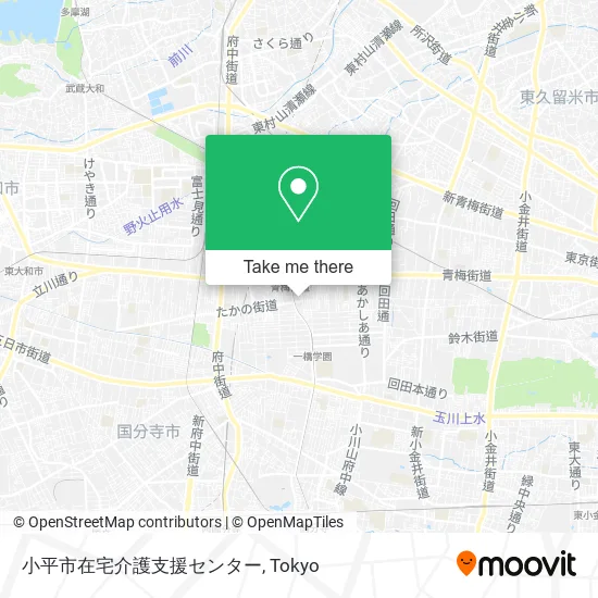 小平市在宅介護支援センター map