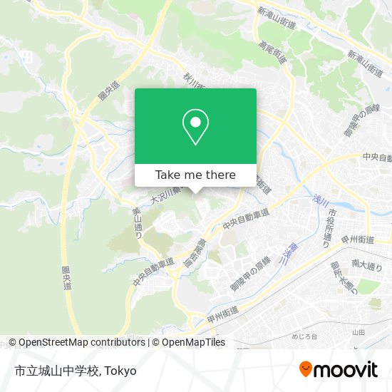 市立城山中学校 map