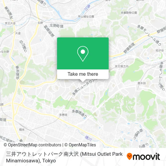 三井アウトレットパーク南大沢 (Mitsui Outlet Park Minamiosawa) map