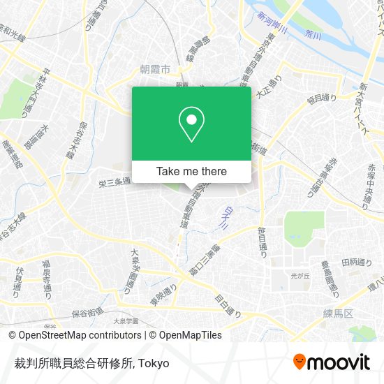 裁判所職員総合研修所 map