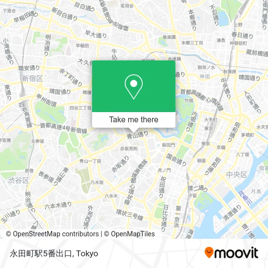 永田町駅5番出口 map