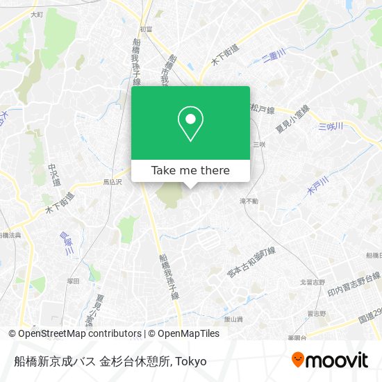 船橋新京成バス 金杉台休憩所 map