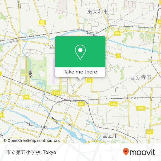 市立第五小学校 map