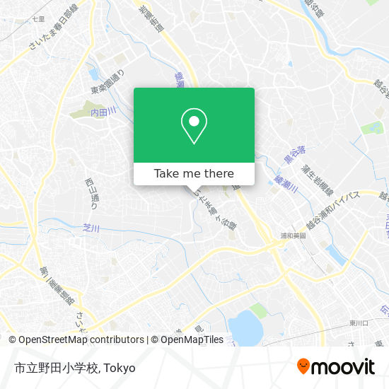 市立野田小学校 map