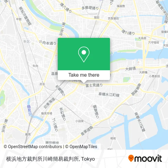 横浜地方裁判所川崎簡易裁判所 map