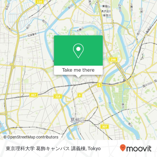 東京理科大学 葛飾キャンパス 講義棟 map
