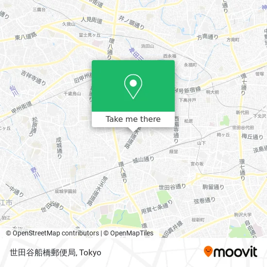 世田谷船橋郵便局 map
