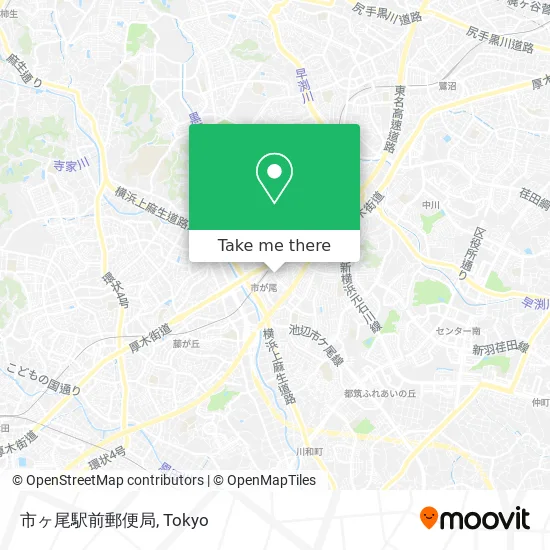 市ヶ尾駅前郵便局 map