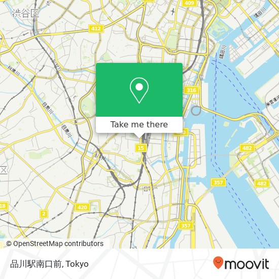 品川駅南口前 map