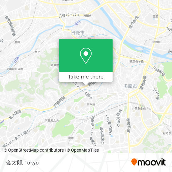 버스 또는 지하철 으로 八王子市 에서 金太郎 으로 가는법 Moovit