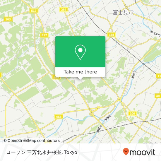 ローソン 三芳北永井桜並 map