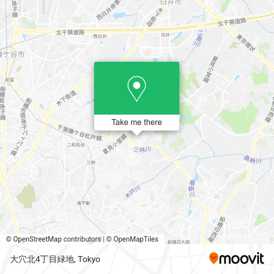 大穴北4丁目緑地 map