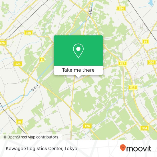 Kawagoe Logistics Center map