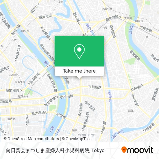 How To Get To 向日葵会まつしま産婦人科小児科病院 In 江戸川区 By Bus Moovit