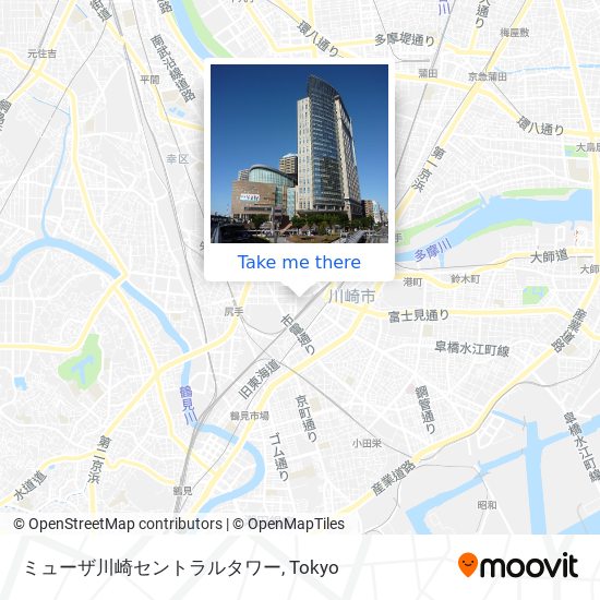 ミューザ川崎セントラルタワー map
