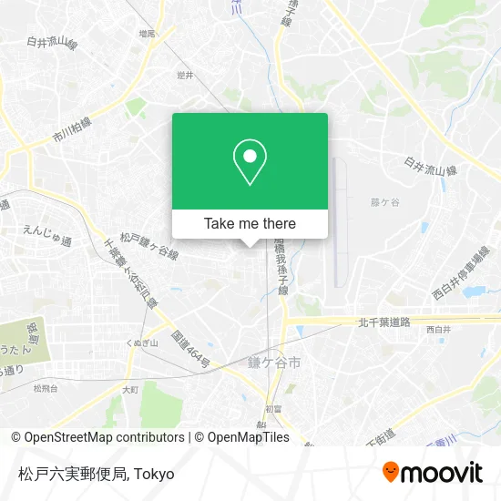 松戸六実郵便局 map