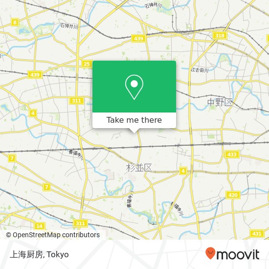 上海厨房 map