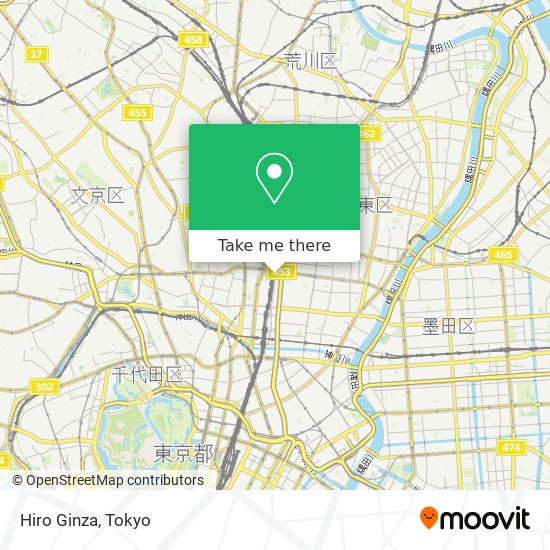Hiro Ginza map
