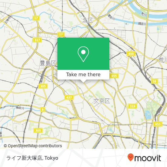 ライフ新大塚店 map