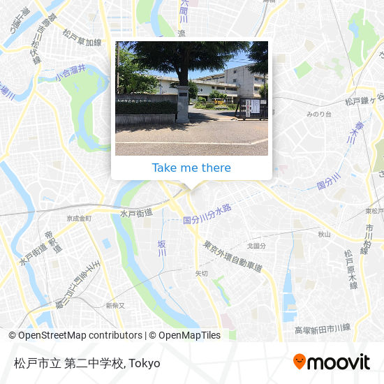 松戸市立 第二中学校 map